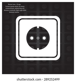 power socket vector icon