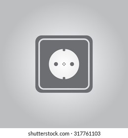 power socket vector icon