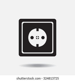 power socket vector icon