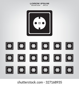 power socket vector icon