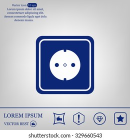 power socket vector icon