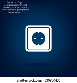 power socket vector icon