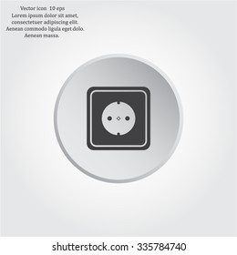power socket vector icon