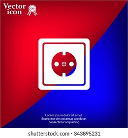 power socket vector icon