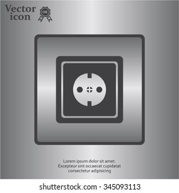 power socket vector icon