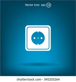 power socket vector icon