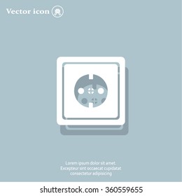 power socket vector icon