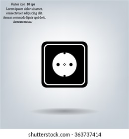 power socket vector icon