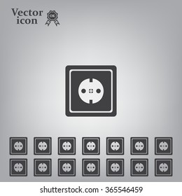 power socket vector icon