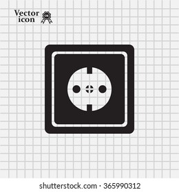 power socket vector icon