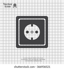 power socket vector icon