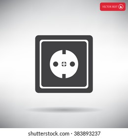 power socket vector icon