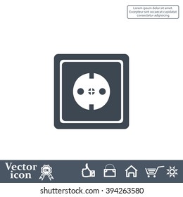 power socket vector icon