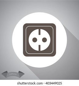 power socket vector icon