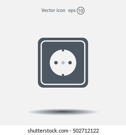 power socket vector icon