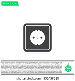 power socket vector icon