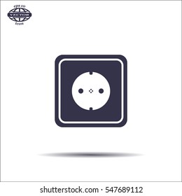 power socket vector icon