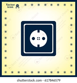 power socket vector icon