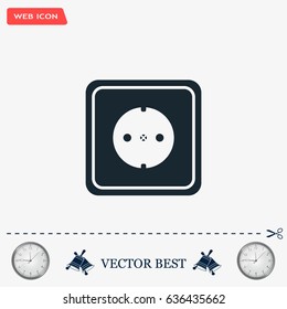 power socket vector icon