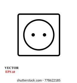 power socket vector icon