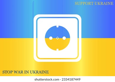 Power socket vector icon. Power socket symbol.