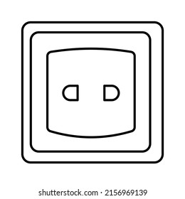 power socket Vector icon which is suitable for commercial work and easily modify or edit it

