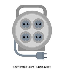 Power socket, vector illustration. EPS 10.