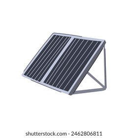 power solar panel cartoon. cell photovoltaic, technology sky, field renewable power solar panel sign. isolated symbol vector illustration