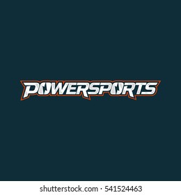 Power sport logo design. Vector emblem