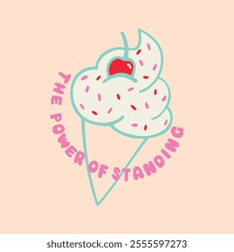 The Power of Standing Graphic Tees for Kids Tshirt Artwork print