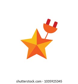 Power Star Logo Icon Design