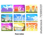 Power station set, electricity generation plants and sources