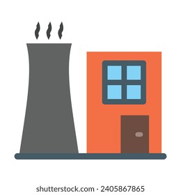 Power Station Vector Flat Icon For Personal And Commercial Use.
