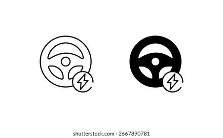Power stearing icon design with white background stock illustration