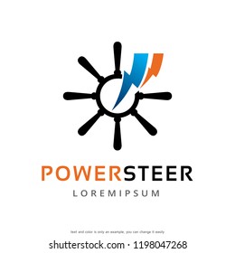 Power Steer Logo Template Design Vector, Emblem, Concept Design, Creative Symbol, Icon