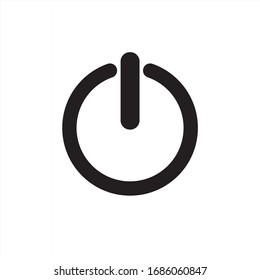 power, stop icon vector illustration