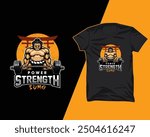 power strength sumo t shirt design