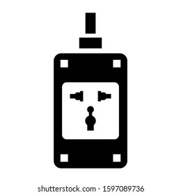 power strip icon isolated sign symbol vector illustration - high quality black style vector icons
