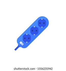 power strip icon on white