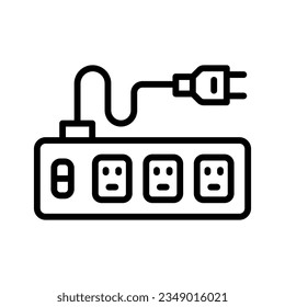 power strip icon for your website, mobile, presentation, and logo design.