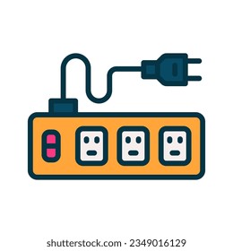 power strip icon for your website, mobile, presentation, and logo design.