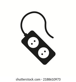Power Strip Line Icon. Portable Socket, Electricity, Plug, Electrical Wire, Power Supply, Outlet, Extension Cable, Charge. Technology Concept. Vector Line Icon For Business And Advertising.