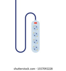 power strip on white, vector