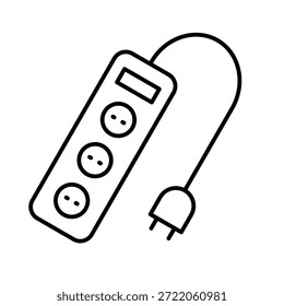 Icono de contorno de tira de energía Ilustración vectorial