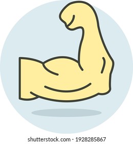 577 Muscle arm head cartoon Images, Stock Photos & Vectors | Shutterstock