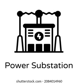 A power substation icon, premium download