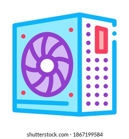 power supply color icon vector. power supply sign. isolated symbol illustration