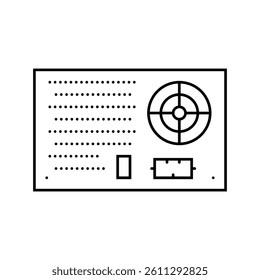 power supply electrical engineer line icon vector. power supply electrical engineer sign. isolated contour symbol black illustration