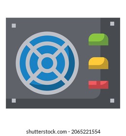 POWER SUPPLY FLAT ICON VRCTOR .