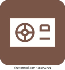 Power supply, HDMI, computer icon vector image. Can also be used for computer and hardware. Suitable for use on web apps, mobile apps and print media.